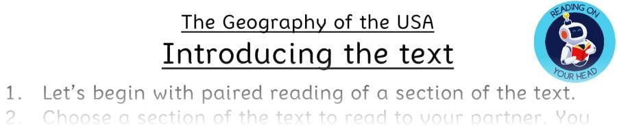 Teaching slides - The Geography of the USA - Vocabulary Focus