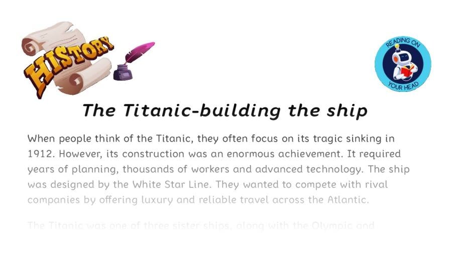 The Titanic-building the ship - condensed version