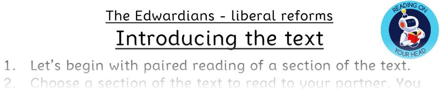 Teaching slides retrieval-The Edwardians - liberal reforms