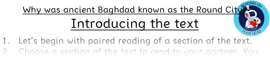 Teaching slides vocabulary-Why was ancient Baghdad known as the Round City