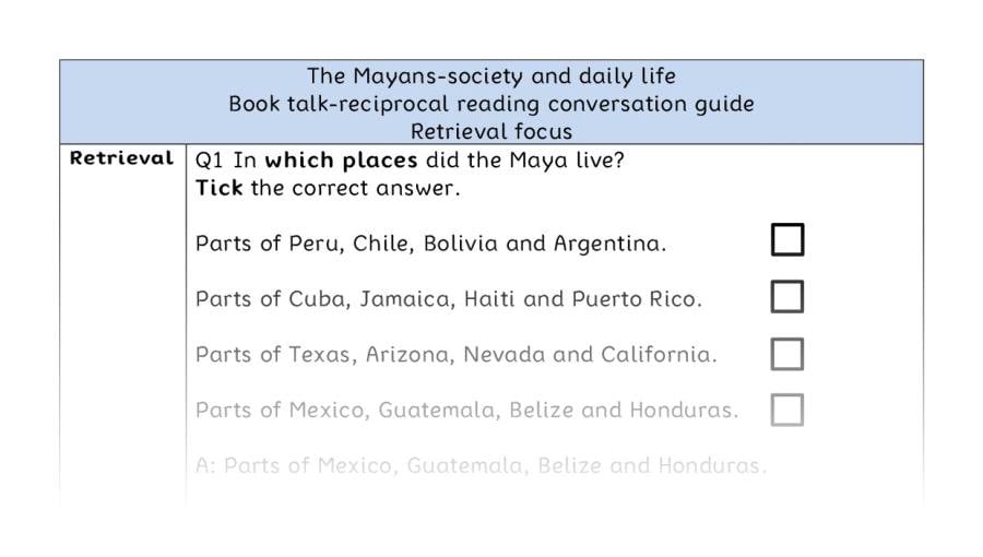 Reciprocal - retrieval - The Mayans-society and daily life