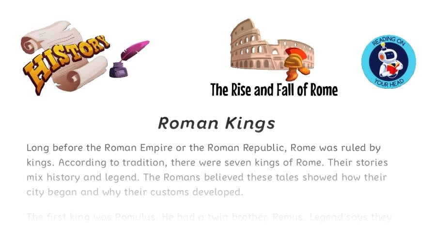 Roman kings - condensed version