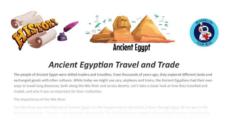 Ancient Egyptian Travel and Trade