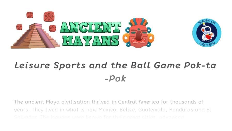 Leisure Sports and the Ball Game Pok-ta-Pok