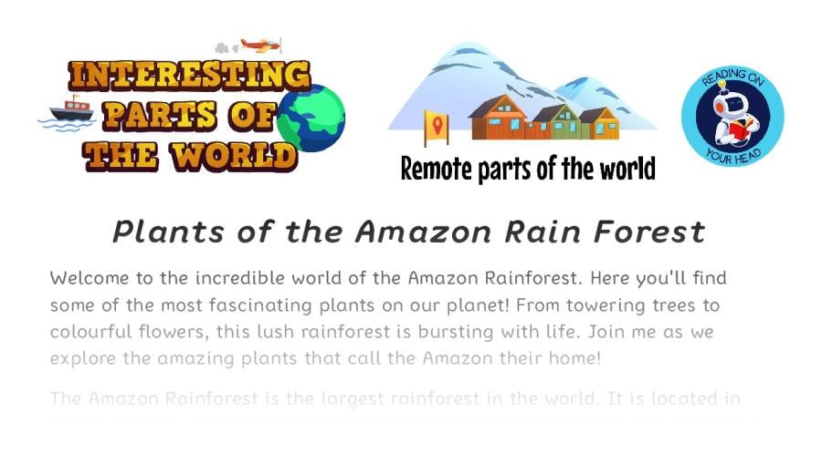 Plants of the Amazon Rain Forest