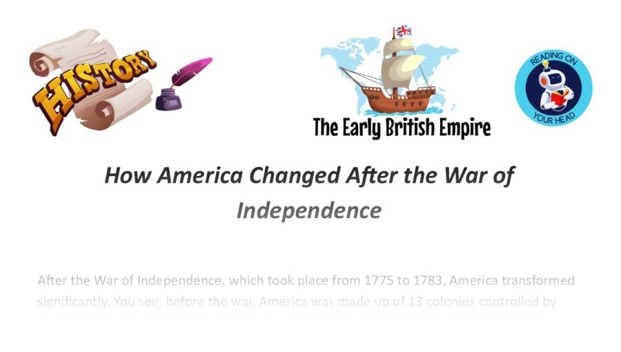 How America Changed After the War of Independence