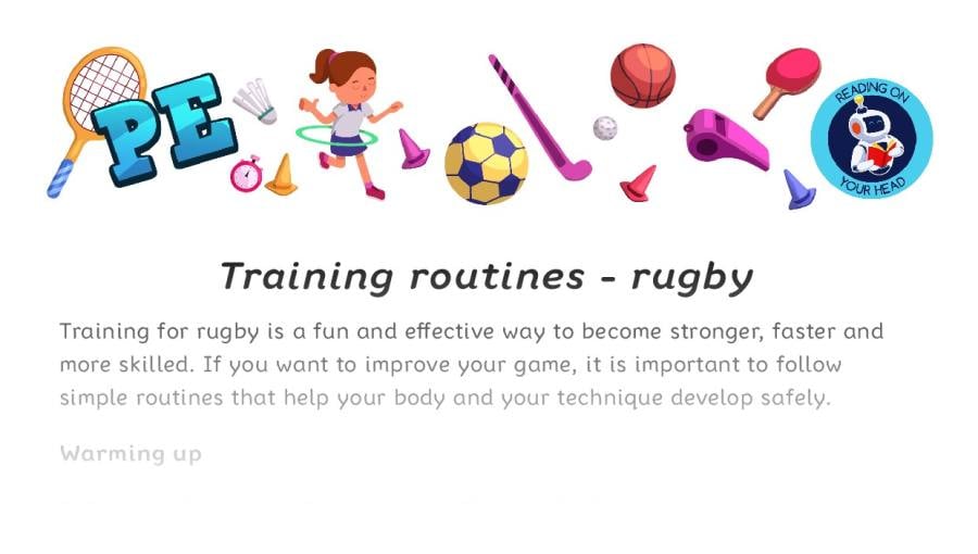 Training routines - rugby - condensed version