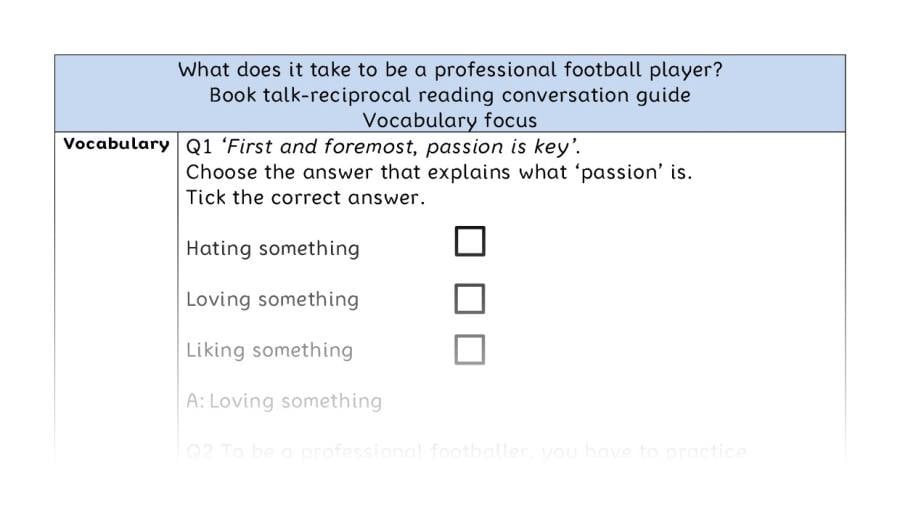 Reciprocal-vocab-What does it take to be a professional football player