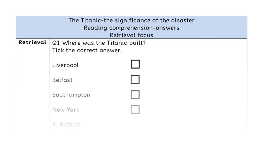 Reading comp-retrieval-The Titanic-the significance of the disaster - answers