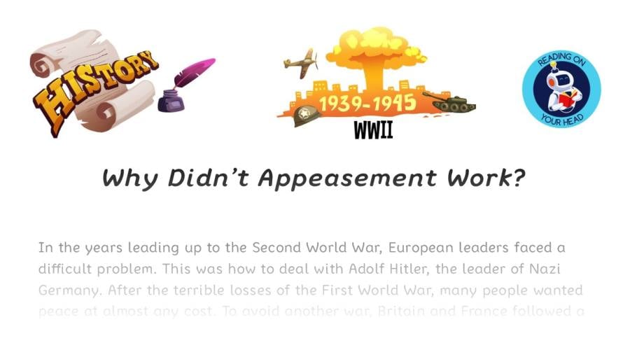 Why Didnt Appeasement Work