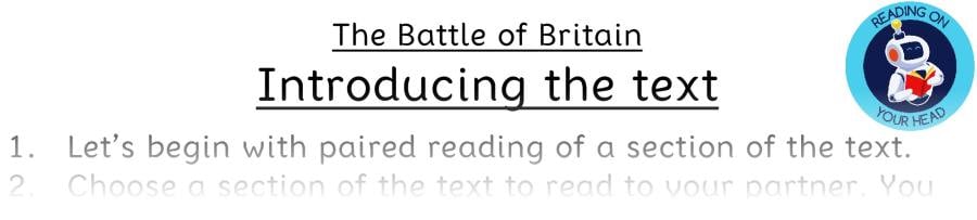 Teaching slides - The Battle of Britain - Vocabulary Focus