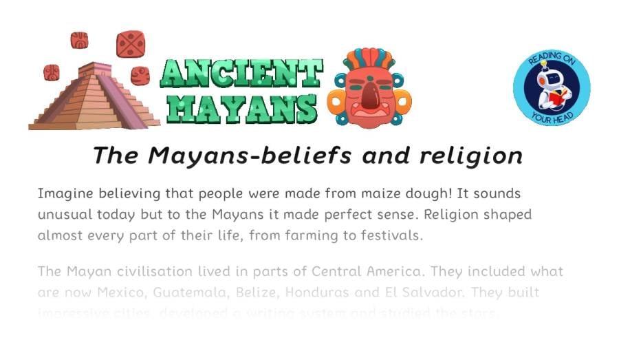 The Mayans-beliefs and religion - condensed version