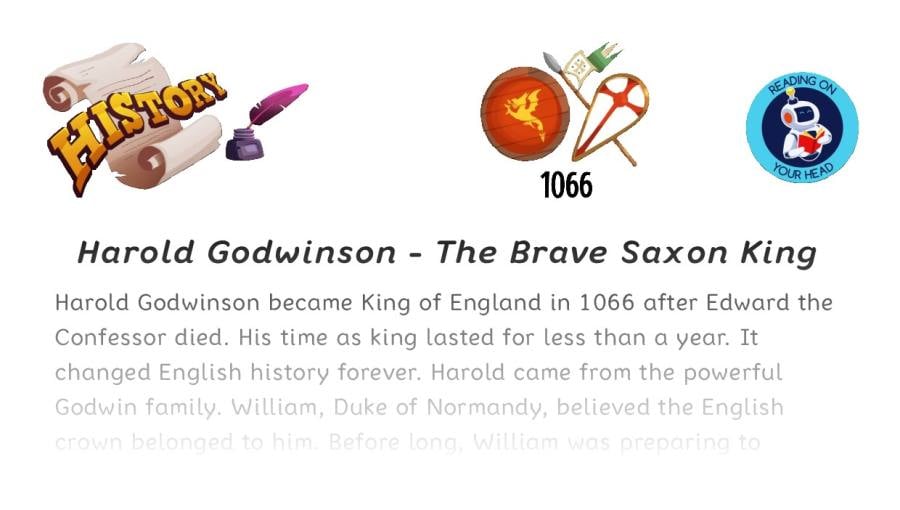 Harold Godwinson - The Brave Saxon King - condensed version
