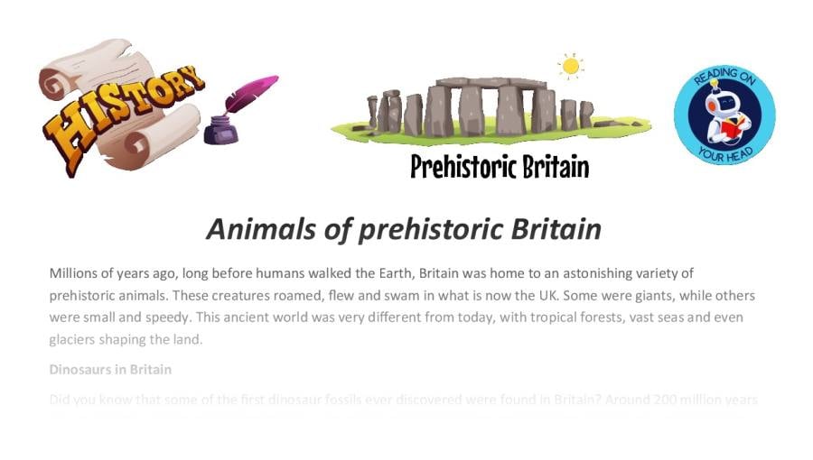 Animals of prehistoric Britain