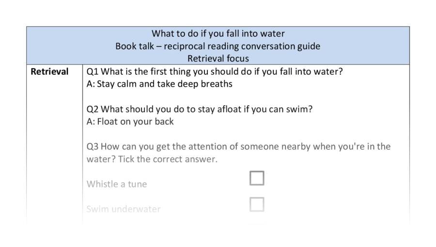 Reciprocal-retrieval-what to do if you fall into water