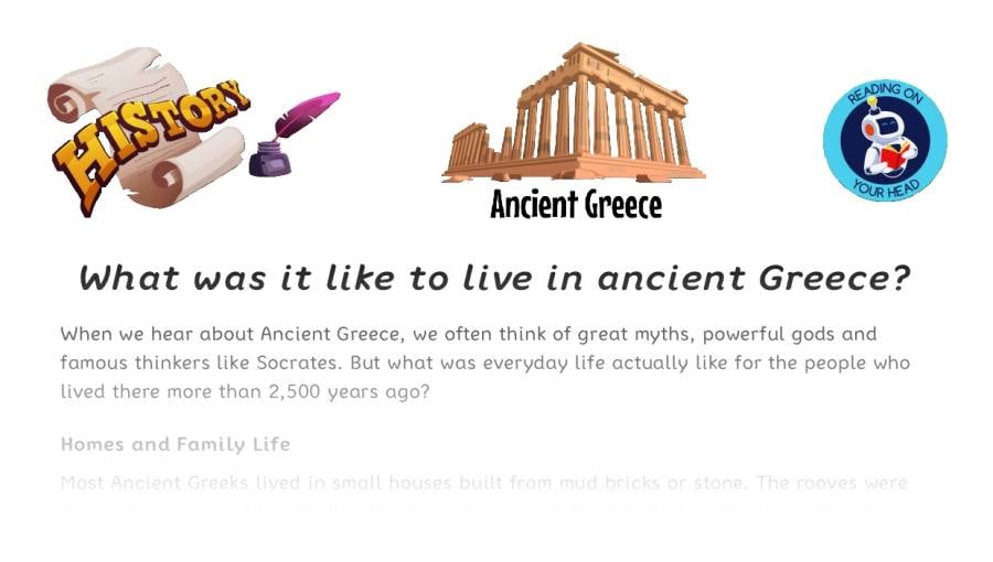 What was it like to live in ancient Greece