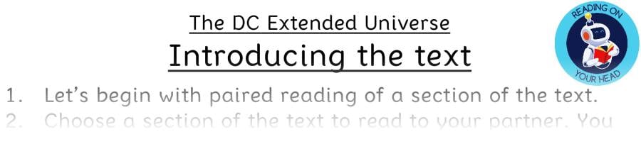 Teaching slides retrieval - The DC Extended Universe