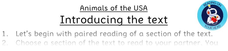 Teaching slides - Animals of the USA - Retrieval Focus