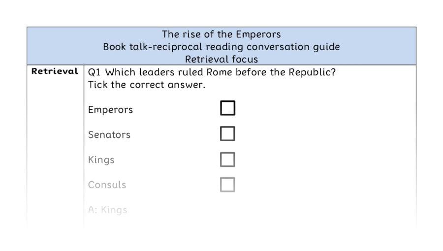Reciprocal reading - retrieval - The rise of the Emperors