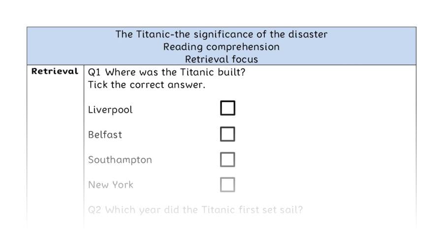 Reading comp-retrieval-The Titanic-the significance of the disaster