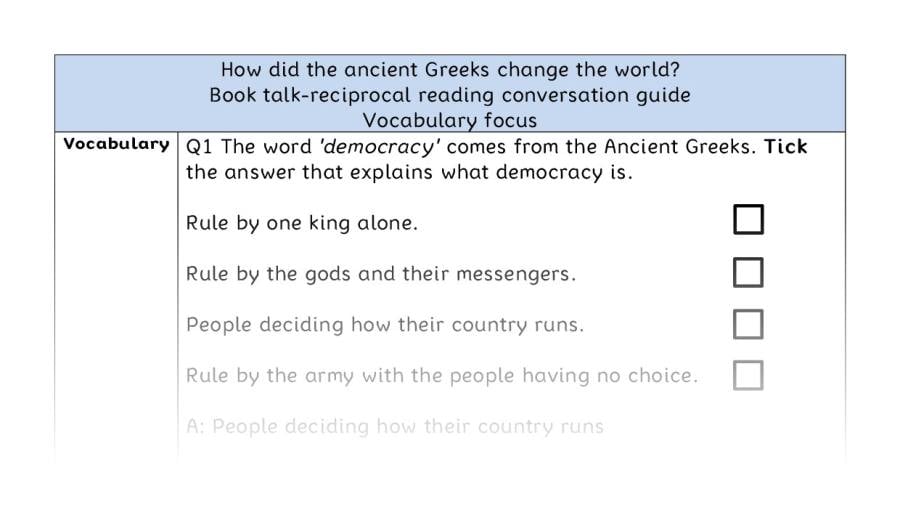 Reciprocal - vocabulary-How did the ancient Greeks change the world