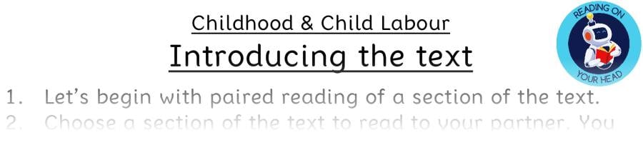 Teaching slides vocabulary-Childhood & Child Labour