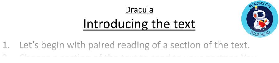 Teaching slides retrieval - Dracula
