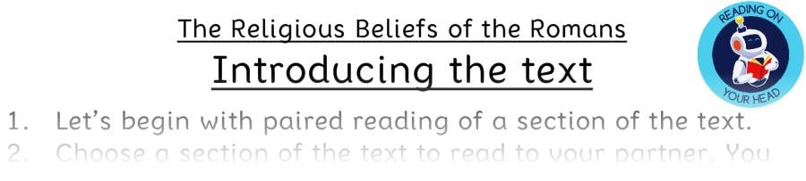 Teaching slides vocabulary-The Religious Beliefs of the Romans