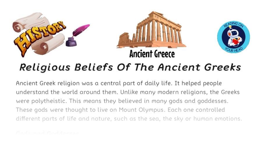 Religious Beliefs Of The Ancient Greeks - condensed version