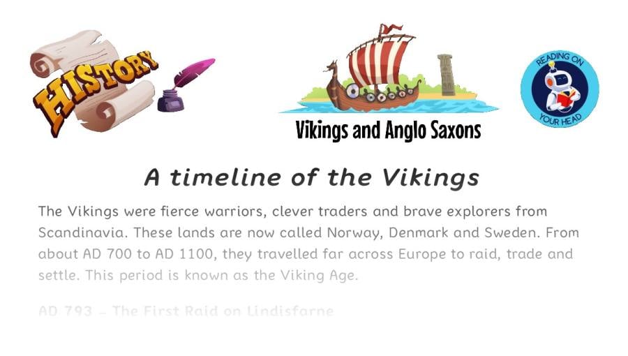 A timeline of the Vikings - condensed version