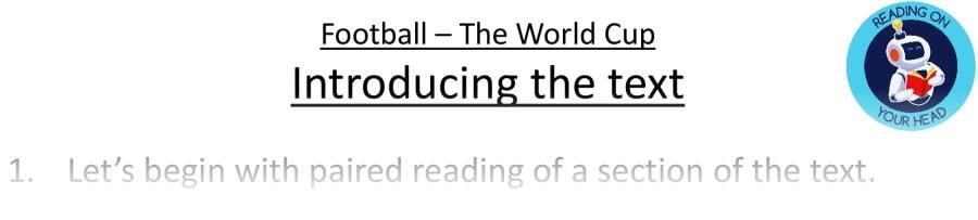 Teaching slides retrieval - The World Cup