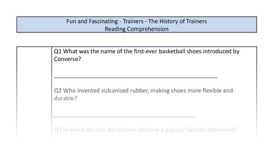 Reading comprehension-retrieval-The history of trainers