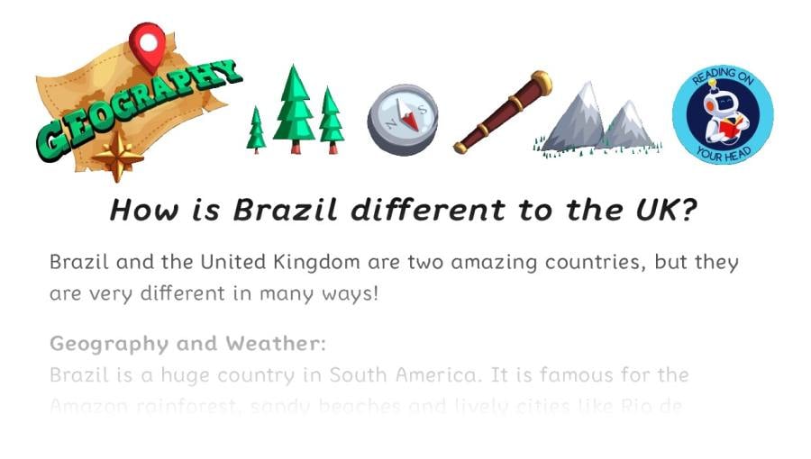 How is Brazil different to the UK - condensed version