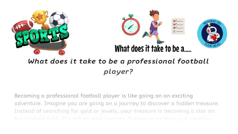 What does it take to be a professional football player