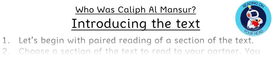 Teaching slides VRSIPE-Who Was Caliph Al Mansur