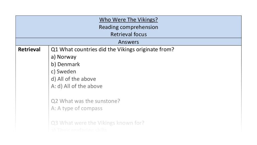 Reading comprehension-retrieval-Who were the Vikings-answers