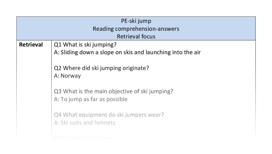 Reading comp-retrieval-ski jump - answers